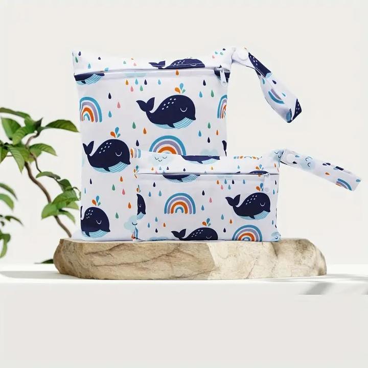 Produktbild ASMI 2 Stück Wetbag Windeltasche Set 20x24cm + 22x15cm