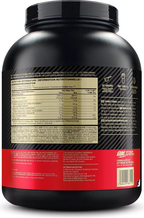 Produktbild Optimum Nutrition Gold Standard (Extreme Milch Chocolate, Schokolade, Milchschokolade, 1 Stk., 2273 g)