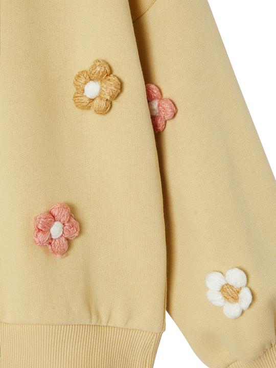 Produktbild Vertbaudet Mädchen Sweatshirt mit 3D-Blumen und Recycling-Polyester (92)