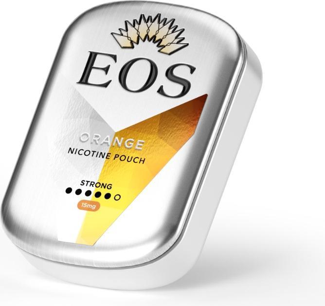 Produktbild Empire of Snus EOS - All White Strong - Orange (Nicotine Pouches, 15 mg)