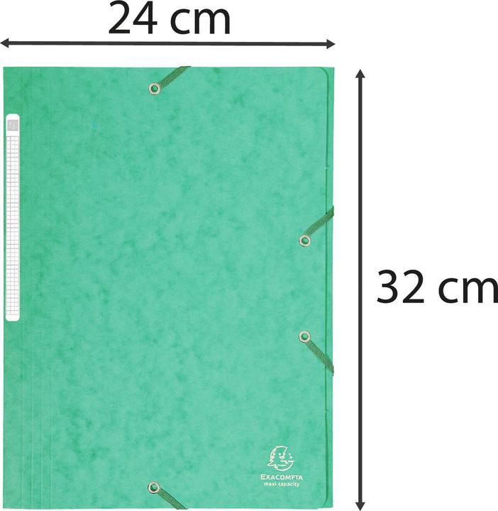 Immagine prodotto Exacompta Cartella elastica Presspan chiusura elastica verde (A4, 1 x)