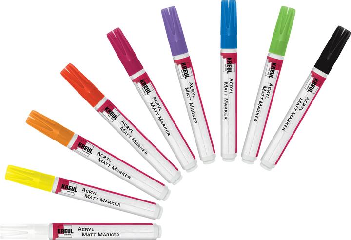 Immagine prodotto Kreul Pennarello acrilico opaco medio (Bianco, 4 mm, 1 x)
