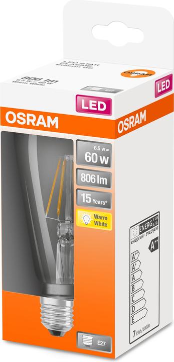 Produktbild Osram Led Retrofit Classic St (E27, 60 W, 806 lm, 1 x, E)