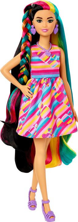 Actual product image Barbie Totally Hair doll in heart look, Petite, 21.6 cm long hair, 15 accessories, from 3 years old