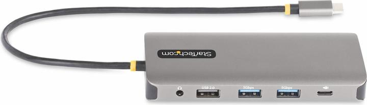 Actual product image StarTech COM Three Monitor USB-C Multiport Adapter 2x 4K 60Hz + 4K 30Hz HDMI & DP 4x USB-A 100W GbE L (USB-C, 4 Ports)