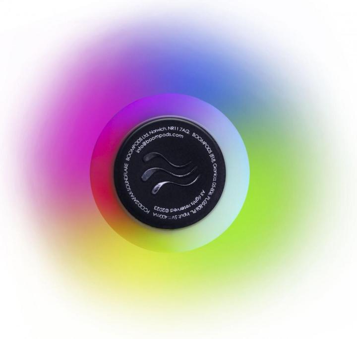 Image du produit Boompods Enceinte ronde Tide Soundflare blanc (5 h, Fonctionnement sur batterie)