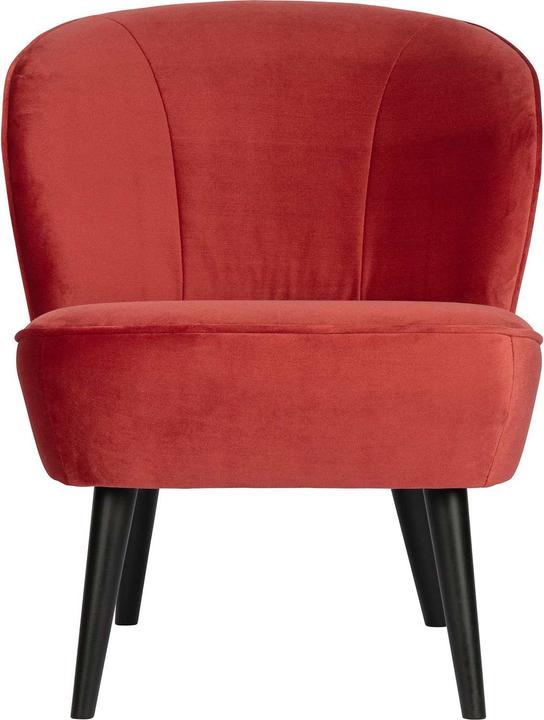 Productafbeelding Woood Fauteuil Sara Fluweel Framboos