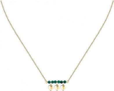 Produktbild Morellato - Fashion gold plated necklace with green agate Talismani SAIX14