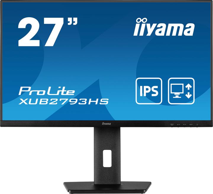Actual product image iiyama ProLite XUB2793HS 27" 16:9 Full HD IPS Display black (1920 x 1080 pixels, 27")