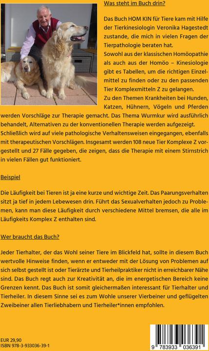 Image du produit Homöopathie und Homöo - Kinesiologie für Tiere (Allemand, Heinrich Zeeden, 2024)
