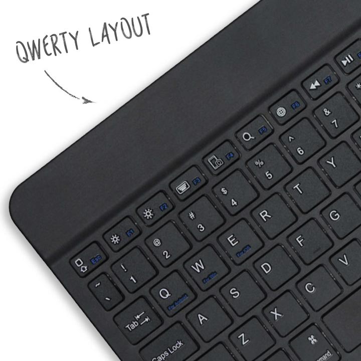 Actual product image Accezz QWERTY Keyboard Bookcase iPad Air (2025 / 2024 / 2022 / 2020) / Pro 11 (2022 - 2018)
