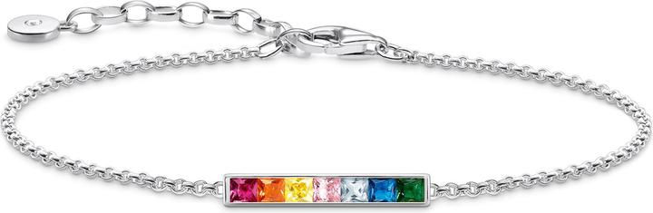 Produktbild Thomas Sabo Armband bunte Steine silber (19 cm, 925er Silber)
