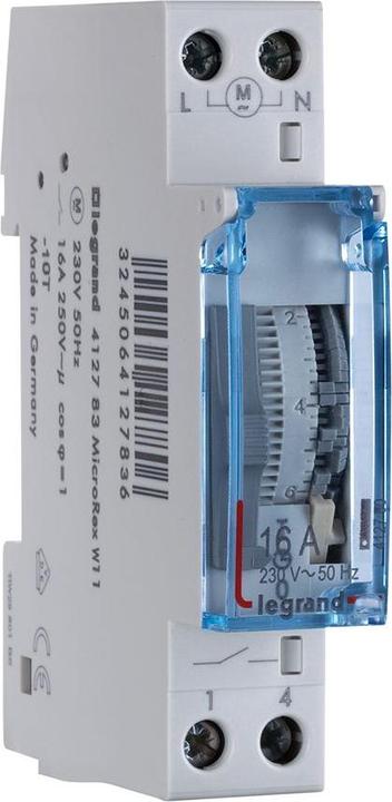 Legrand LEG 412783 MicroRex W11 230V 50Hz Weekly time switch,syn.