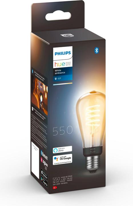 Actual product image Philips Hue ST64 (E27, 7 W, 550 lm, 1 x, G)