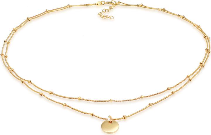 Actual product image Elli Choker Layer Plättchen Kugelkette (Sterling Silver, 38 cm)