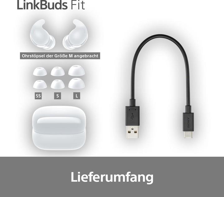 Produktbild Sony LinkBuds Fit (NC, 5.50 h, Kabellos)