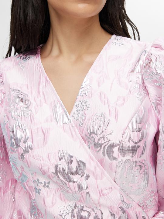 Produktbild Selected Femme Geblümtes Jacquard Wickelkleid (36)