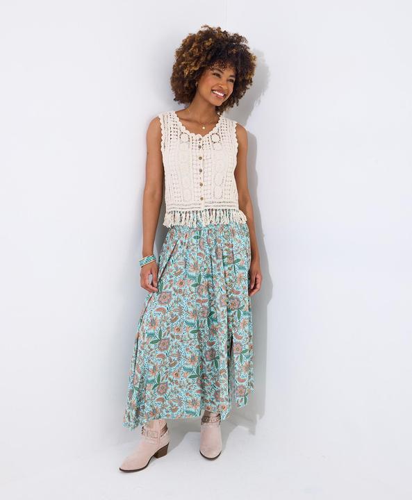 Image du produit Joe Browns Neutral Tassel Crochet Waistcoat (M)