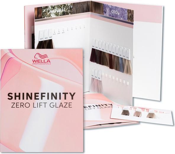 Actual product image Wella Shinefinity color chart