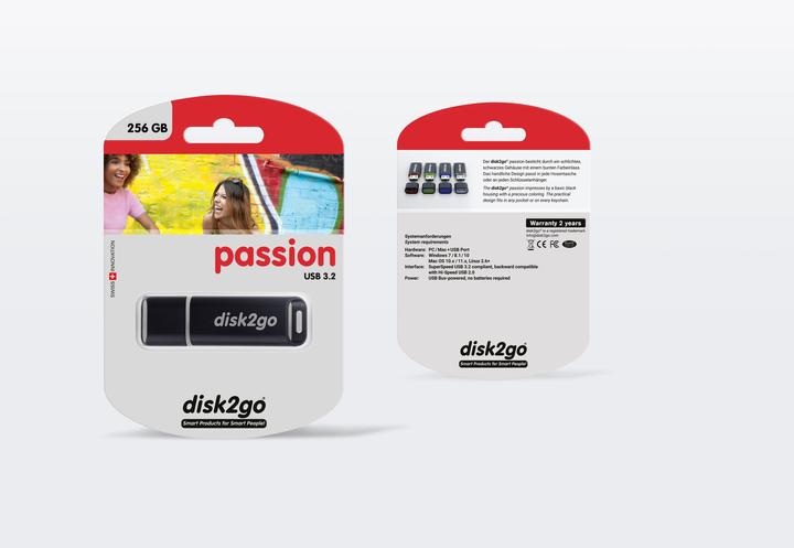 Actual product image Disk2go Passion (256 GB, USB 3.0, USB-A)