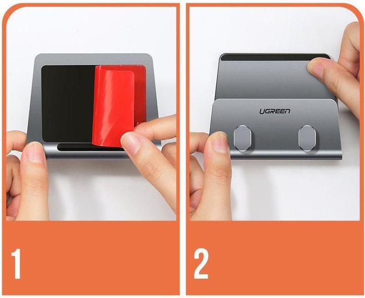 Immagine prodotto Ugreen supporto da parete in metallo per smartphone e tablet nero (LP193)