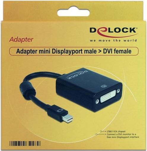 Immagine prodotto Delock Adattatore per monitor da Mini Displayport a DVI (DVI, 10 cm)