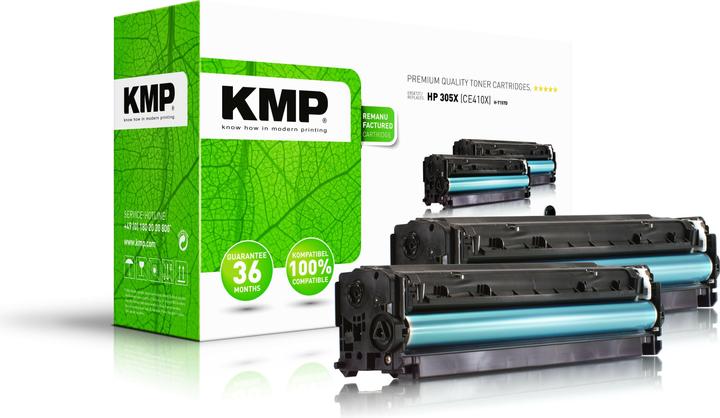 Actual product image KMP Toner replaces CE410XD = 2x HP305X (CE410X) (FC)