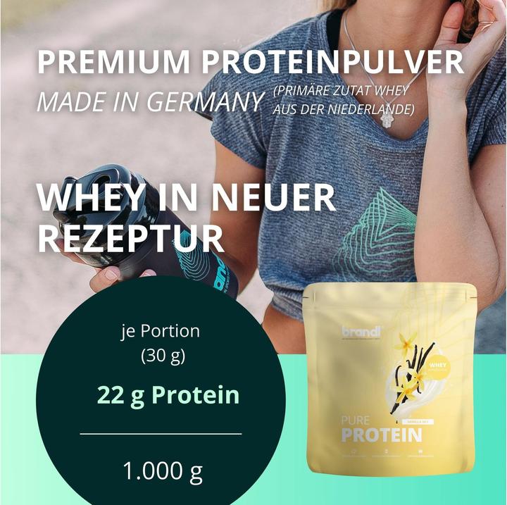Immagine prodotto Brandl-Nutrition Proteine pure (Vaniglia, 1 pz., 1000 g)