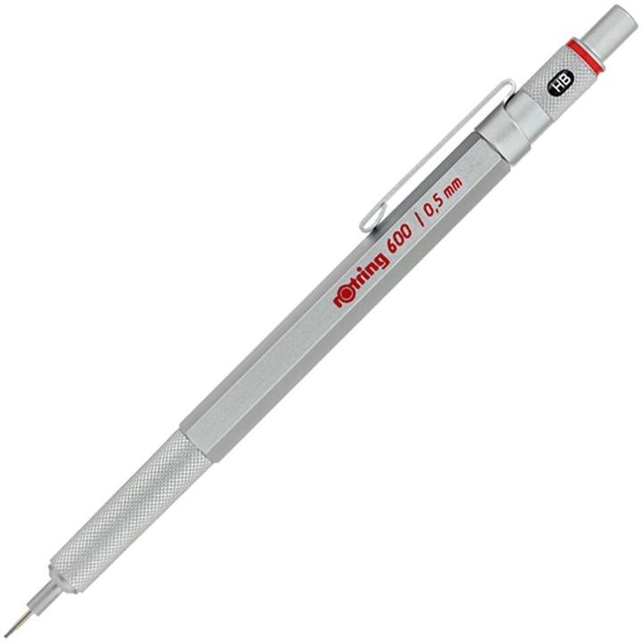 Immagine prodotto Rotring Matita automatica 600 0,5 argento - 1904445 (0.50 mm, HB, 1 x)