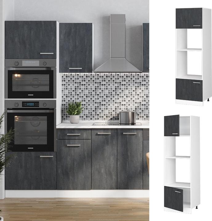 Produktbild Vicco Mikrowellenschrank R-Line (60 x 57.5 x 207 cm)