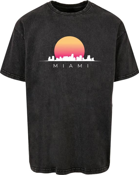 Image du produit Merchcode Miami X Acid Washed Heavy Oversize Tee - 113137 (M)