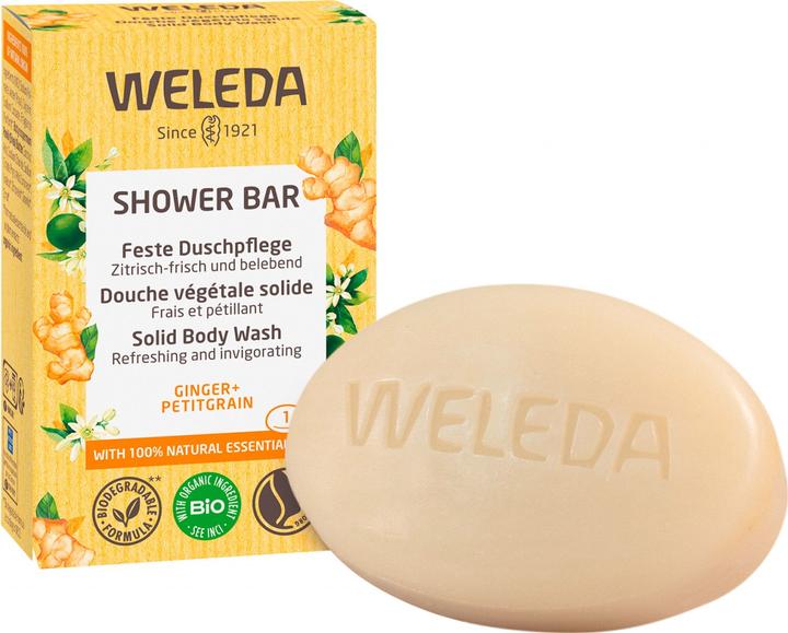 Actual product image Weleda Shower Bar Ginger + Petitgrain