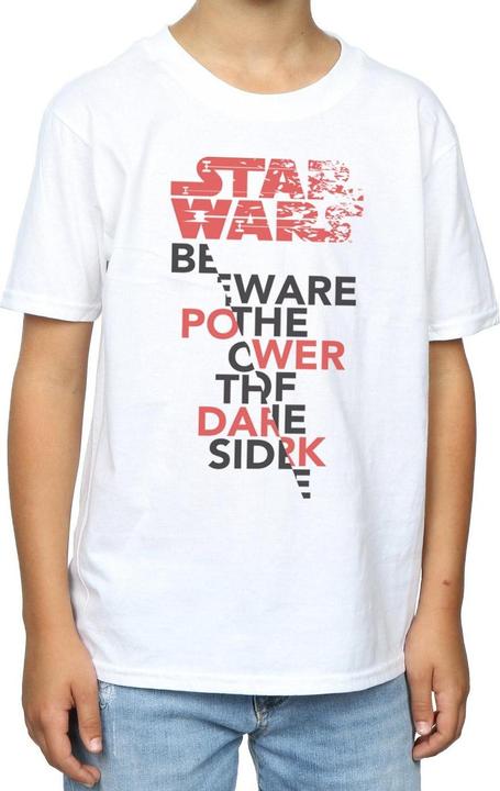 Actual product image Star Wars Boys The Last Jedi Power Of The Dark Side T-Shirt (140, 146)