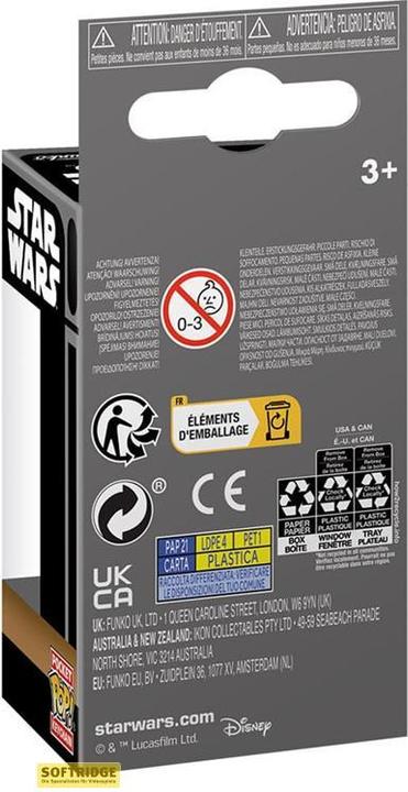 Actual product image Funko Star Wars: Obi-Wan Kenobi présentoir porte-clés POP! Vinyl Young Luke Skywalker 4 cm (12)
