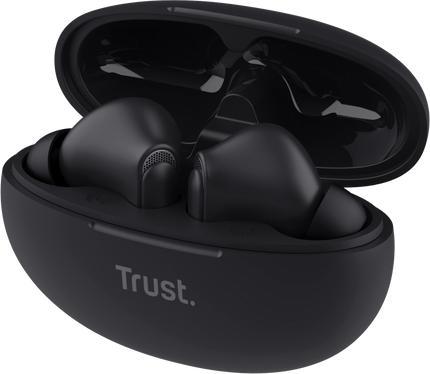 Actual product image Trust Yavi Bt Enc Earbuds Black (ANC, 23 h, Cable)