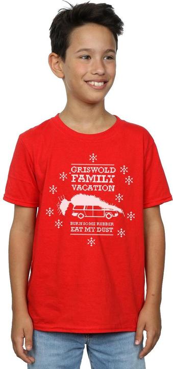 Immagine prodotto National Lampoon´s Vacation National Lampoon's Christmas Vacation Eat My Dust Maglietta Ragazzi (152, 158)