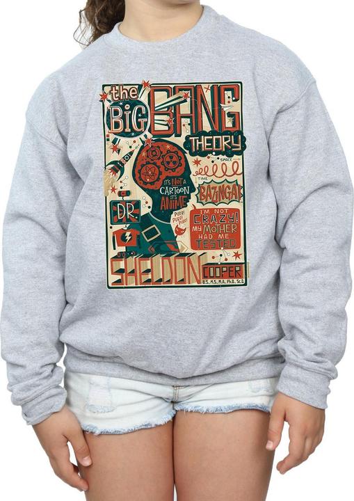 Immagine prodotto Big Bang Theory Infographic Poster Felpa Ragazze (152, 158)