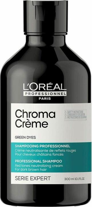 Produktbild L'Oréal Professionnel CHROMA CRÈME green dyes professional shampoo 300 ml (300 ml, Flüssiges Shampoo)