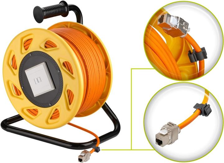 Immagine prodotto Goobay Tamburo mobile per cavi (S/FTP, CAT7a, 50 m)