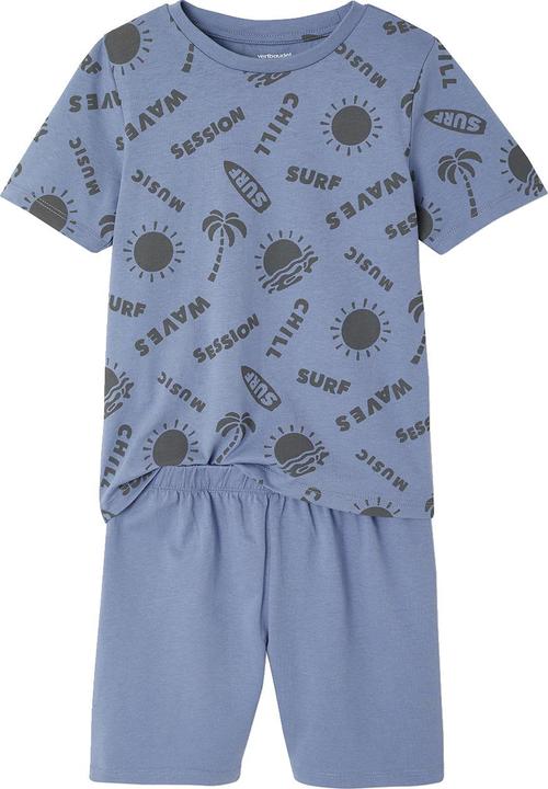 Image du produit Vertbaudet 3er-Pack Jungen Sommer-Schlafanzüge mit Surfer-Prints und Recycling-Baumwolle (152)