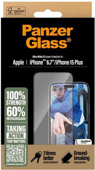 Produktbild PanzerGlass Ultra-Wide Fit (1 Stück, Apple iPhone 16 Plus)