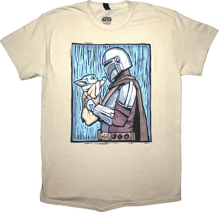 Actual product image Star Wars The Mandalorian Holding Grogu (XL)