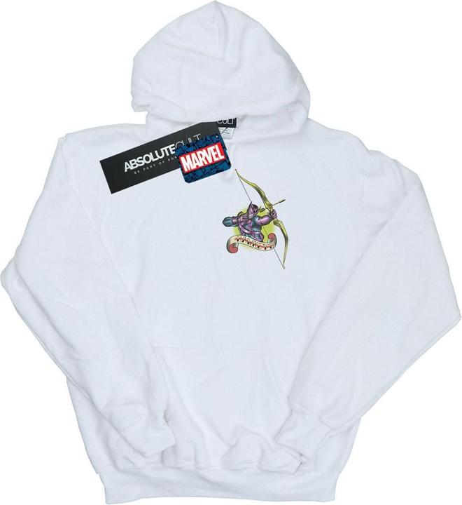 Hawkeye Tattoo Breast Print Kapuzenpullover (L)