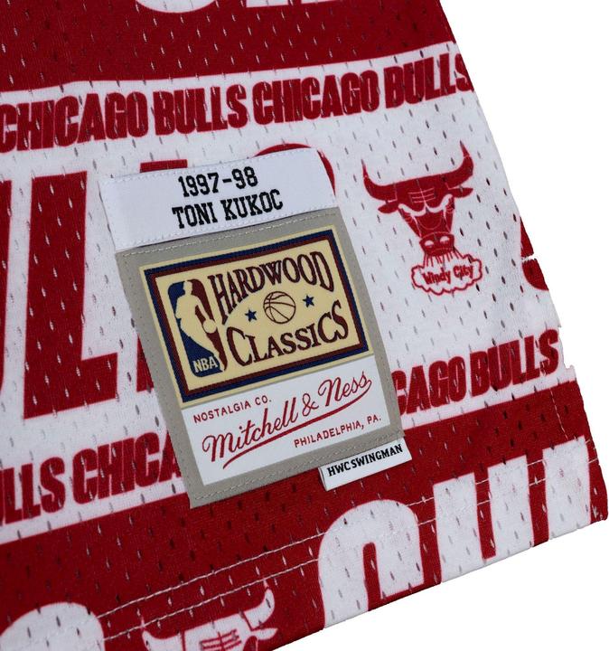 Actual product image Mitchell & Ness Swingman Teamwrap Mesh Jersey Chicago Bulls Toni Kukoc - XL (XL)