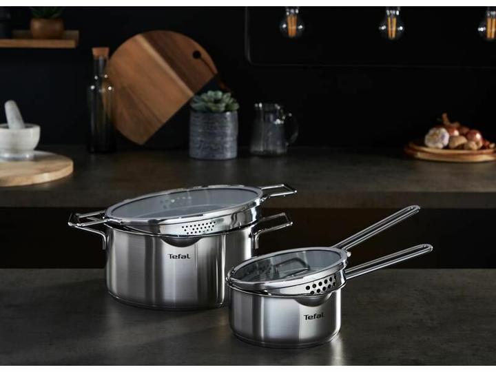 Image du produit Tefal Faitout Nordica 20 cm (20 cm, Casserole, Acier inoxydable)