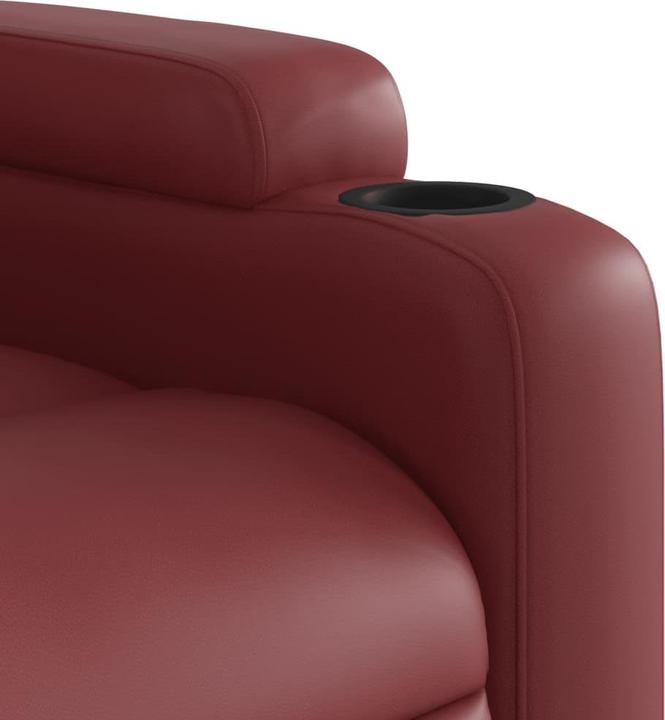 Produktbild VidaXL Massagesessel Weinrot Kunstleder,Farbe: Weinrot,Material
