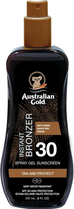 Image du produit Australian Gold Vaporiser le gel avec de la poudre bronzante (Spray solaire, Gel solaire, SPF 30, 237 ml)