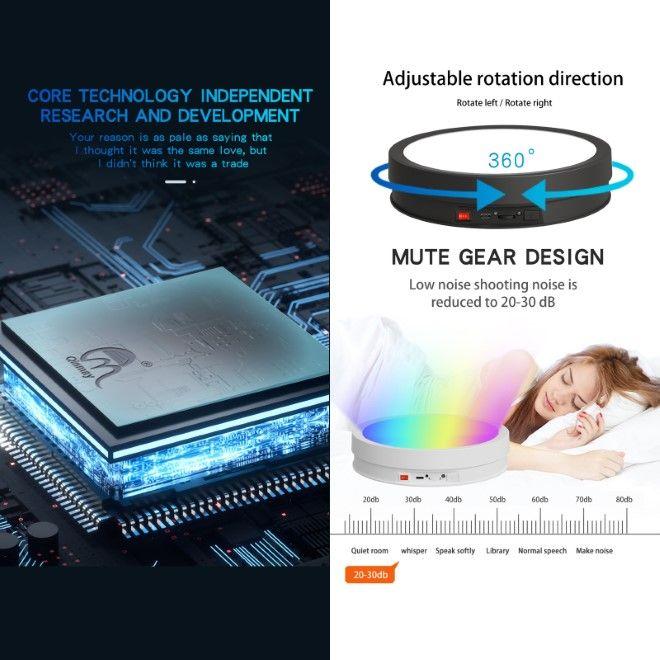 Image du produit MU Classic Plateau tournant électrique à LED 360 (Autres accessoires)