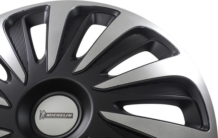 Actual product image Michelin 9122, 38.1 cm (15"), Acrylonitrile butadiene styrene (ABS), Black, Silver, Any brand, Windo (4 Piece, 15")