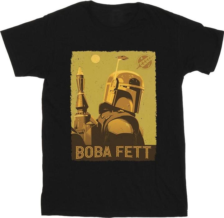 Actual product image Star Wars Mens The Book Of Boba Fett Planetary Stare T-Shirt (M)